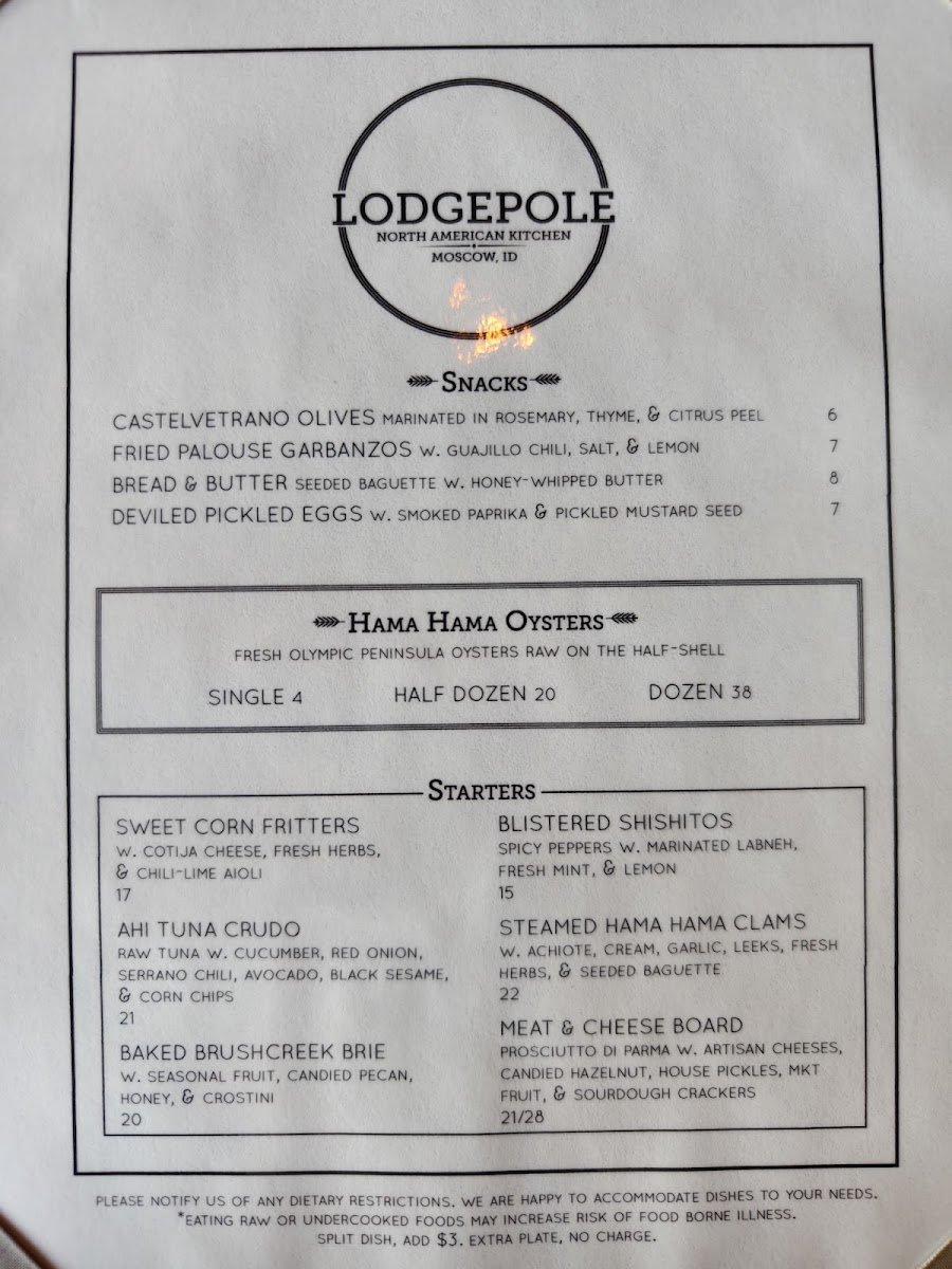 Menu - Lodgepole photo 2