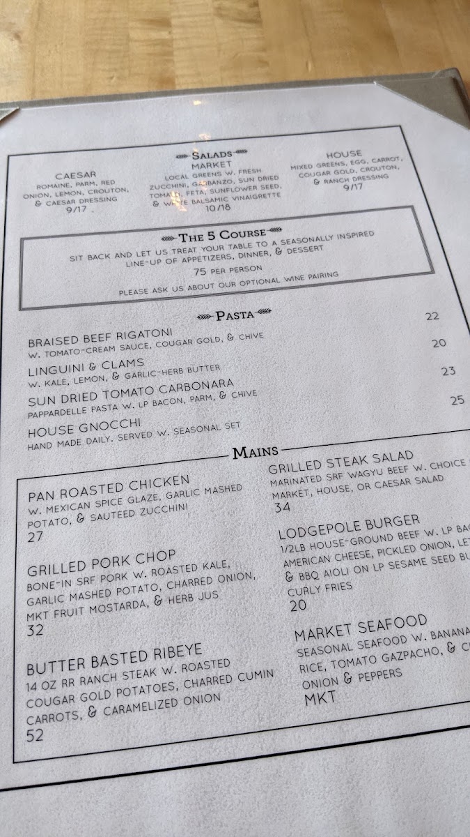 Menu - Lodgepole photo 3